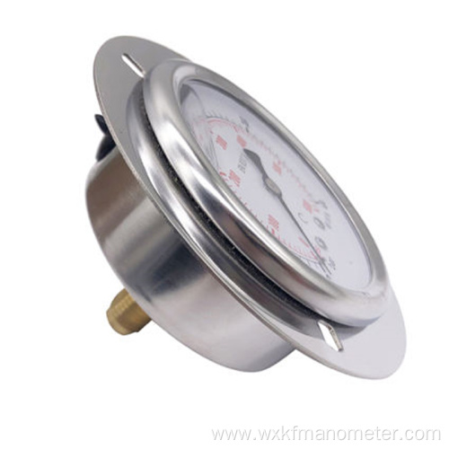 flange Shockproof pressure gauges